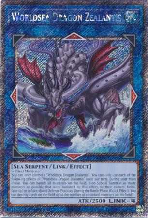 Worldsea Dragon Zealantis - RA04-EN082 - Platinum Secret Rare - 1st Edition