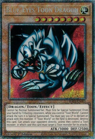 Blue-Eyes Toon Dragon - RA05-EN003 - Starlight Rare - 1st Edition