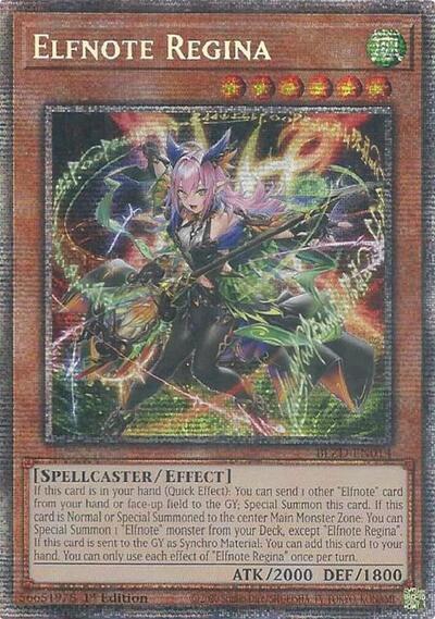 Elfnote Regina - BLZD-EN014 - Starlight Rare - 1st Edition