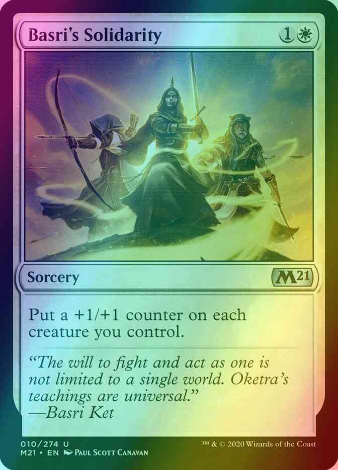 Basri's Solidarity [10] [Core Set 2021] [Foil] – Face to Face Games