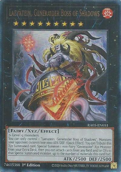 Laevatein, Generaider Boss of Shadows - RA05-EN051 - Ultimate Rare - 1st Edition