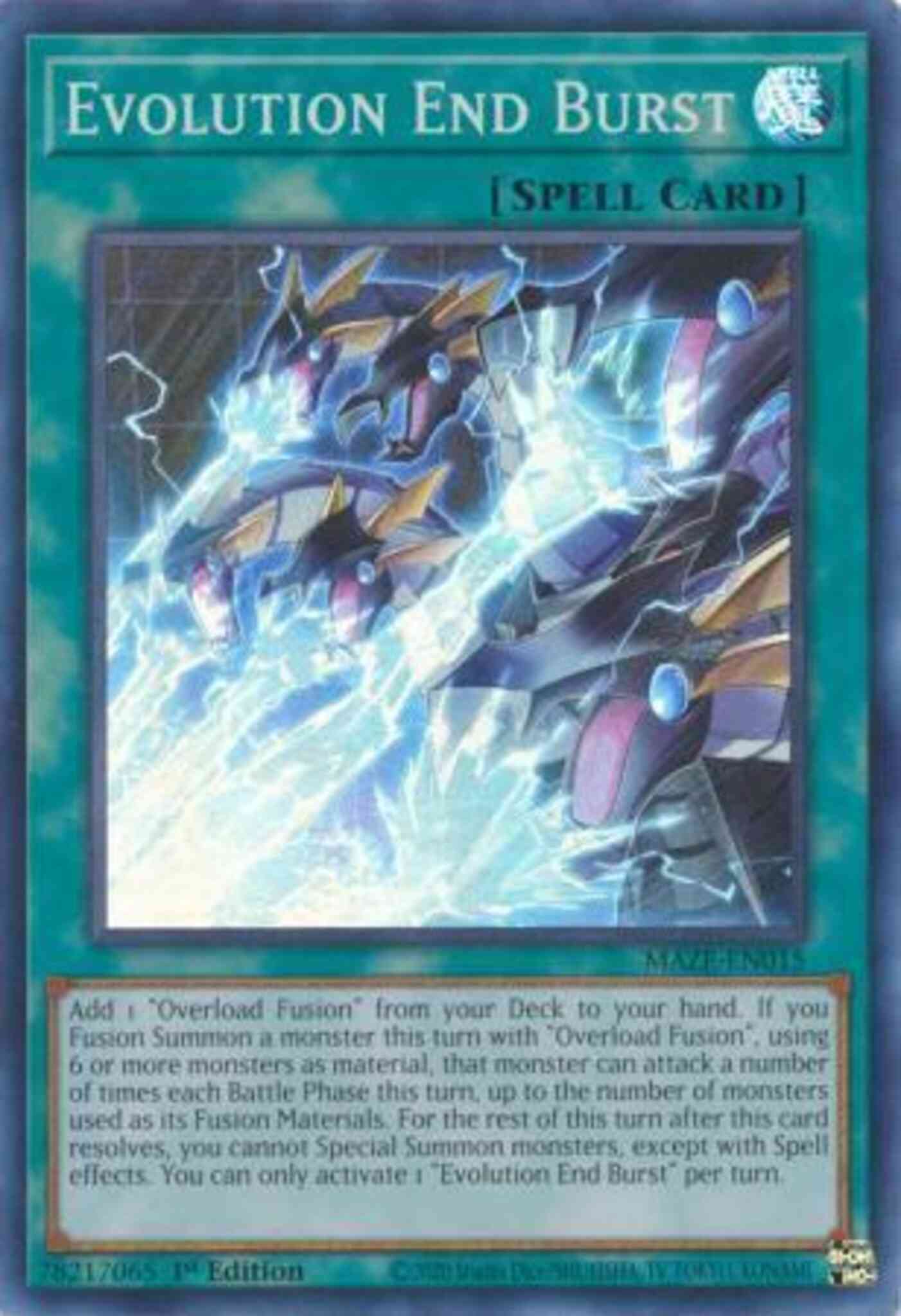 Evolution End Burst - MAZE-EN015 - Super Rare - 1st Edition