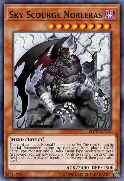 Sky Scourge Norleras - FOTB-EN022 - Ultimate Rare - 1st Edition