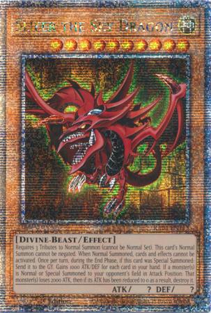 Slifer the Sky Dragon - RA04-EN117 - Quarter Century Secret Rare - 1st Edition