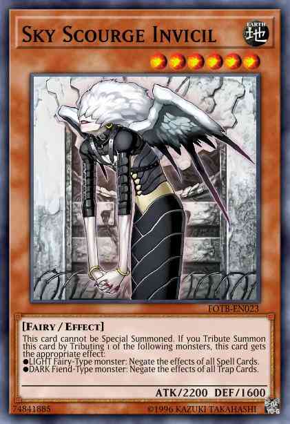 Sky Scourge Invicil - FOTB-EN023 - Ultimate Rare - 1st Edition
