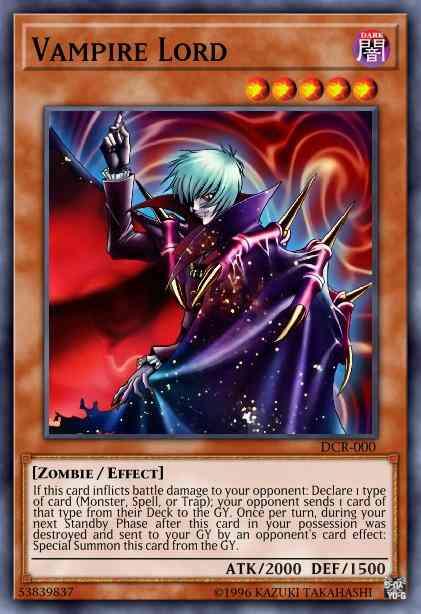 Vampire Lord - DCR-000 - Secret Rare - 1st Edition