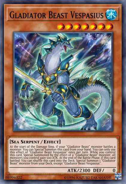 Gladiator Beast Vespasius - MP20-EN157 - Common - 1st Edition