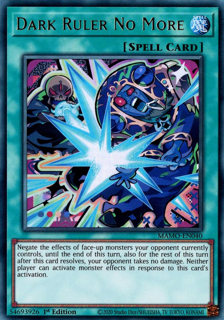 Dark Ruler No More - MAMO-EN040 - Ultra Rare - 1st Edition