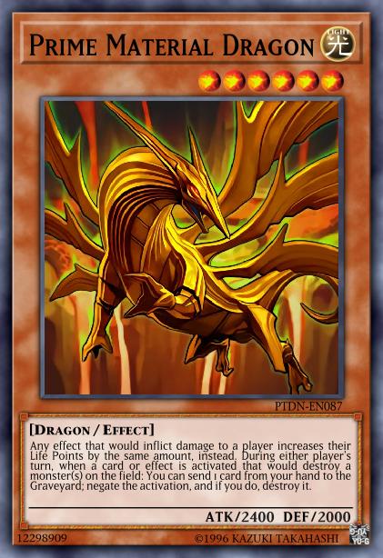 Prime Material Dragon - PGLD-EN065 - Gold Rare - Unlimited