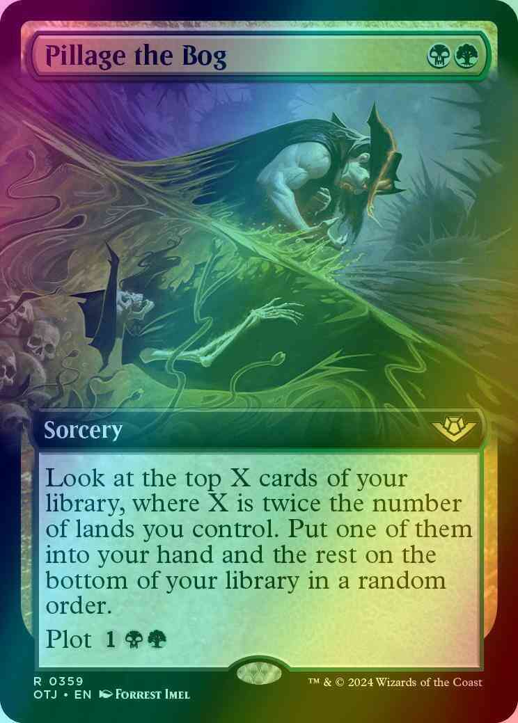 Pillage the Bog [359] [Extended Art] [Outlaws of Thunder Junction] [Foil]   Face to Face Games