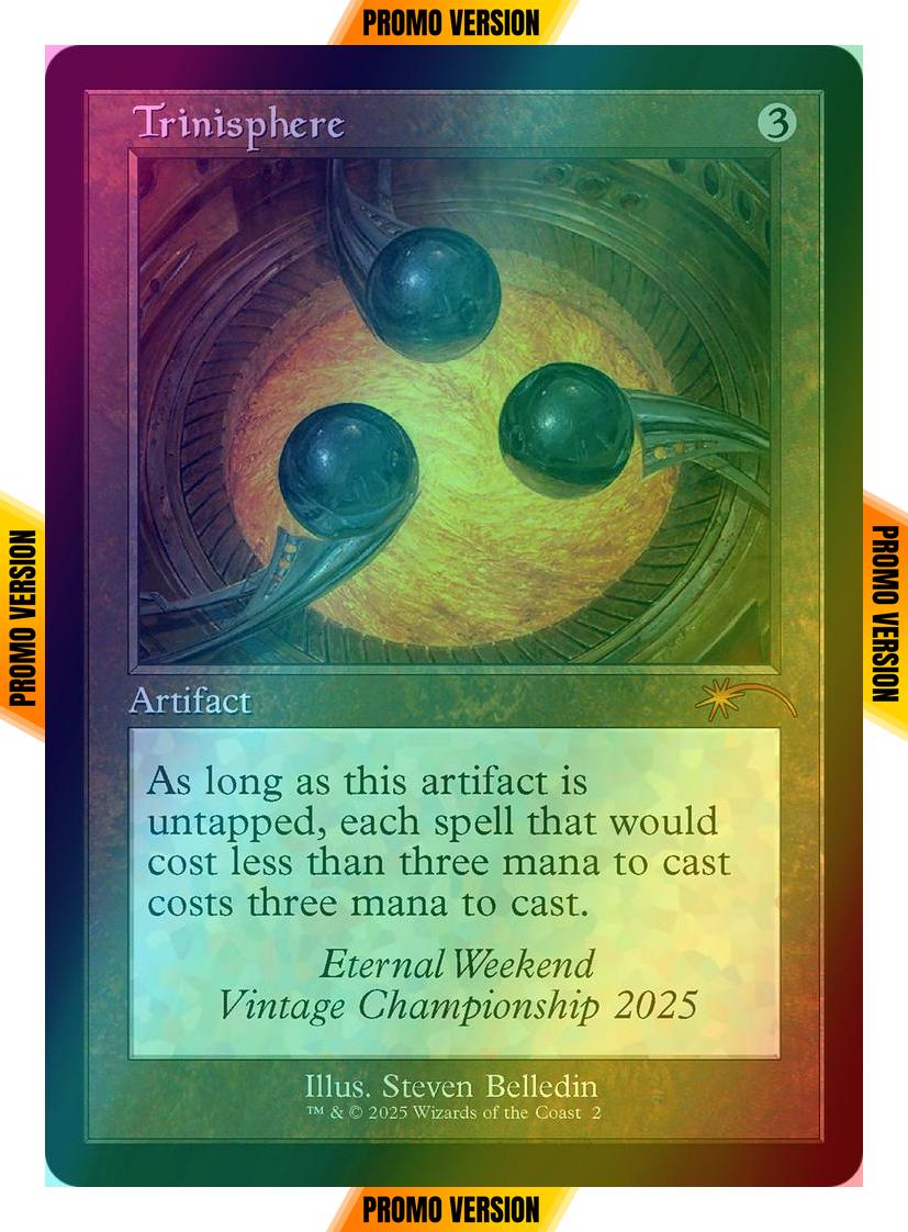 Trinisphere [2025b] [Retro Frame] [Eternal Weekend] [Foil] – Face