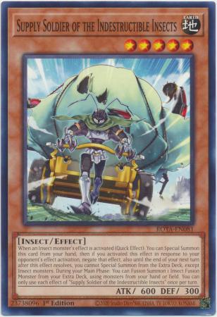 Supply Soldier of the Indestructible Insects - ROTA-EN081 - Common - 1st Edition