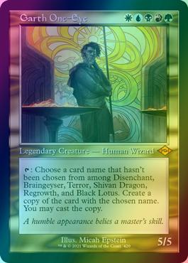 Garth One-Eye [420] [Retro Frame] [Modern Horizons 2] [Etched Foil] – Face  to Face Games