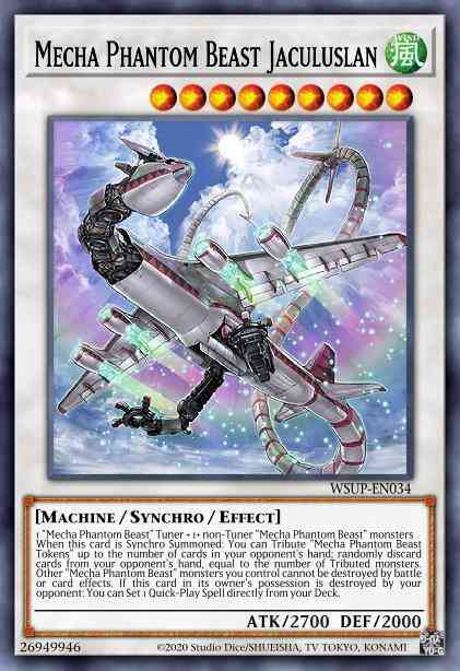 Mecha Phantom Beast Jaculuslan - WSUP-EN034 - Super Rare - 1st Edition