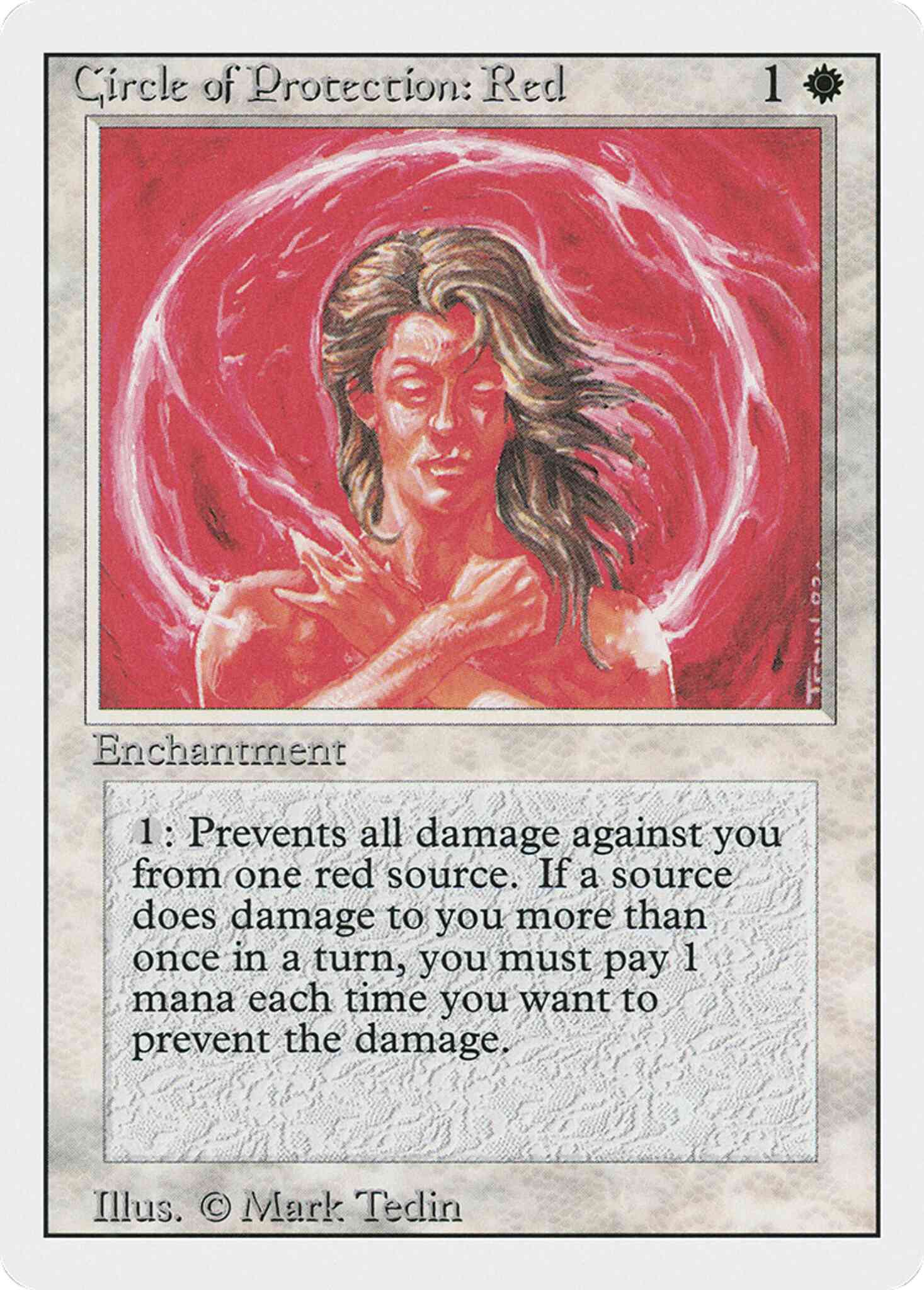 Circle of Protection: Red [12] [Revised Edition] [Non-Foil] – Face