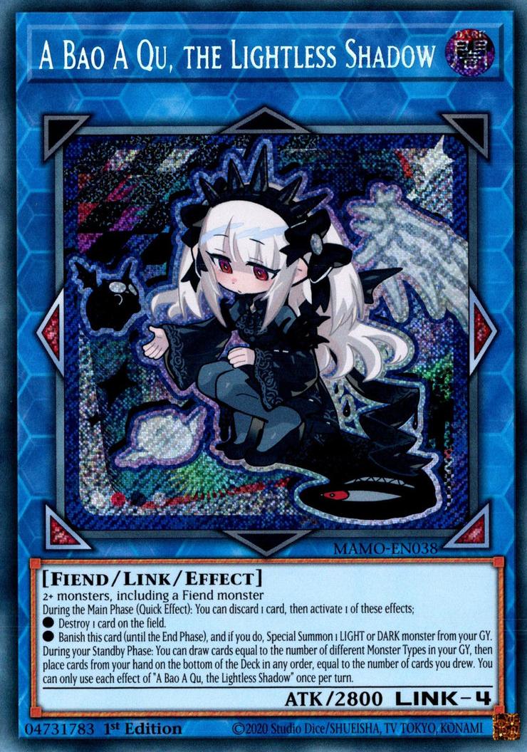 A Bao A Qu, the Lightless Shadow - MAMO-EN038 - Secret Rare - 1st Edition