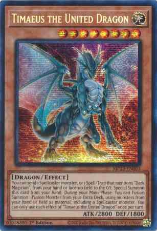 Timaeus the United Dragon - MP23-EN003 - Prismatic Secret Rare - 1st Edition