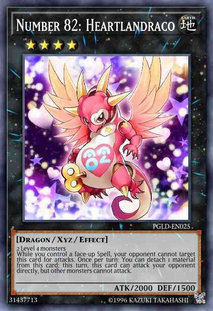 Number 82: Heartlandraco - PGLD-EN025 - Gold Secret Rare - Unlimited