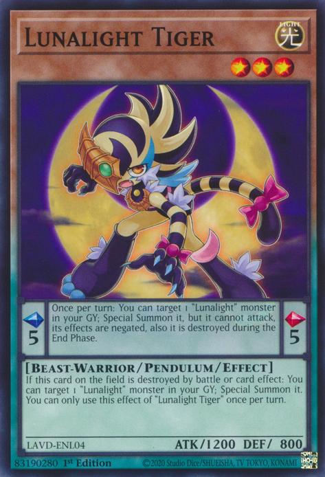 Lunalight Tiger - LAVD-ENL04 - Common - 1st Edition