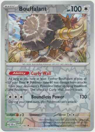 pokemon bouffalant card Bouffalant - 119/142
