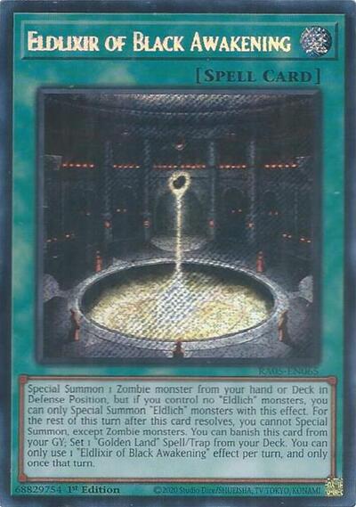 Eldlixir of Black Awakening - RA05-EN065 - Secret Rare - 1st Edition
