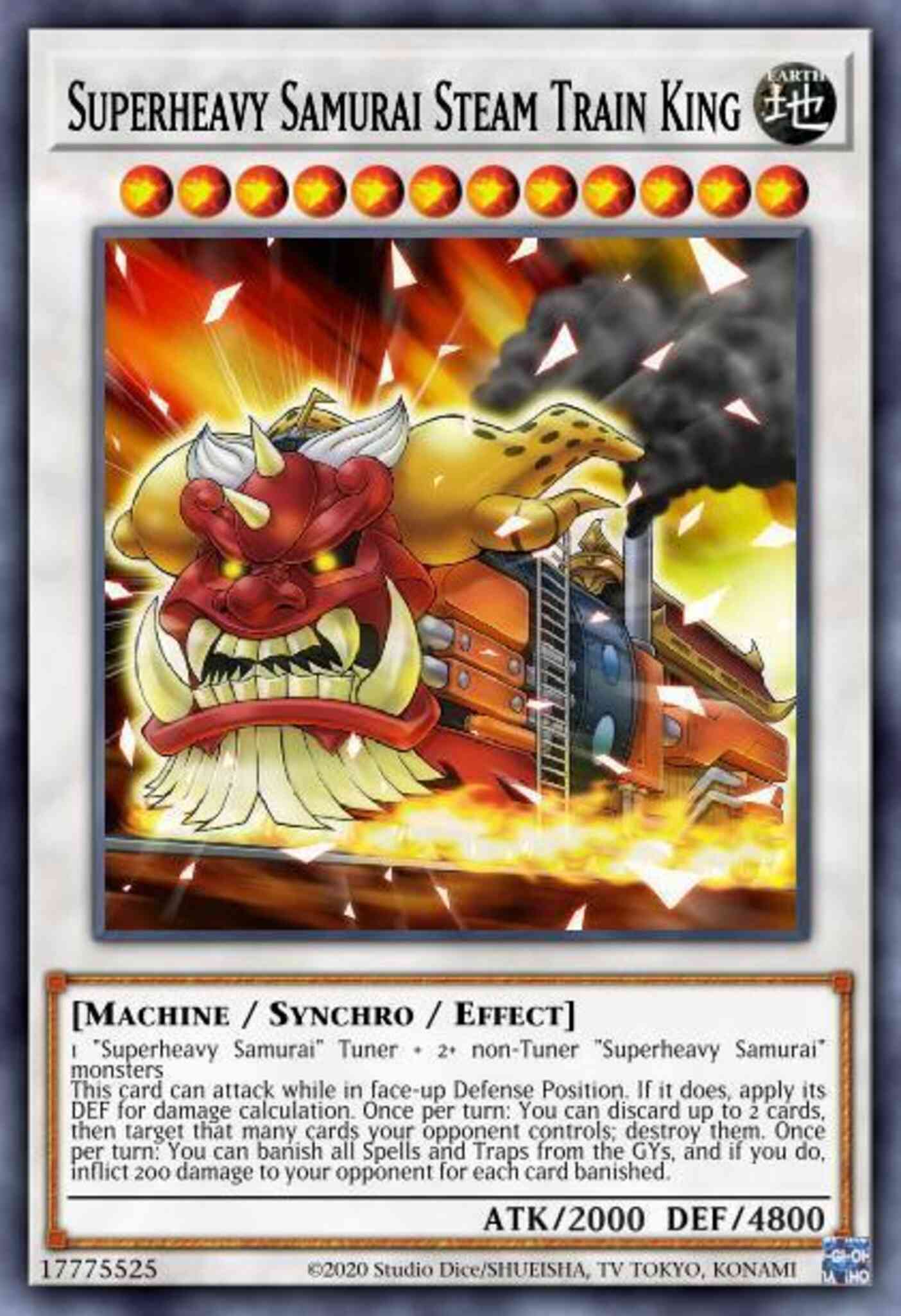 Superheavy Samurai Steam Train King - BLLR-EN011 - Ultra Rare - 1st Edition