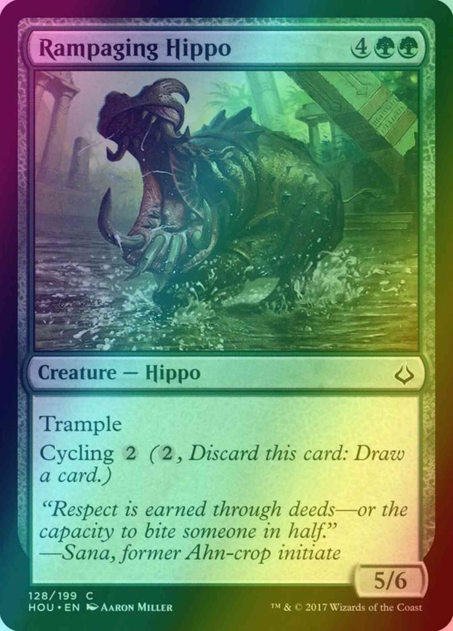 Rampaging Hippo [128] [Hour of Devastation] [Foil] – Face to Face Games