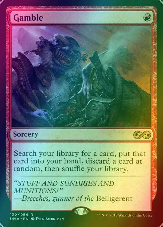 gamble mtg card Gamble [132] [Ultimate Masters] [Foil] – Face to Face Games