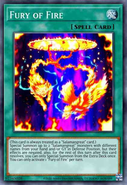 Fury of Fire - DANE-ENSE2 - Super Rare - Limited
