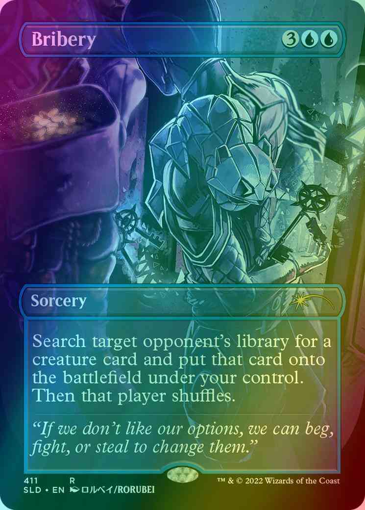 Bribery [0411] [Borderless] [Kaito Shizuki] [Secret Lair Drop] [Foil] –  Face to Face Games