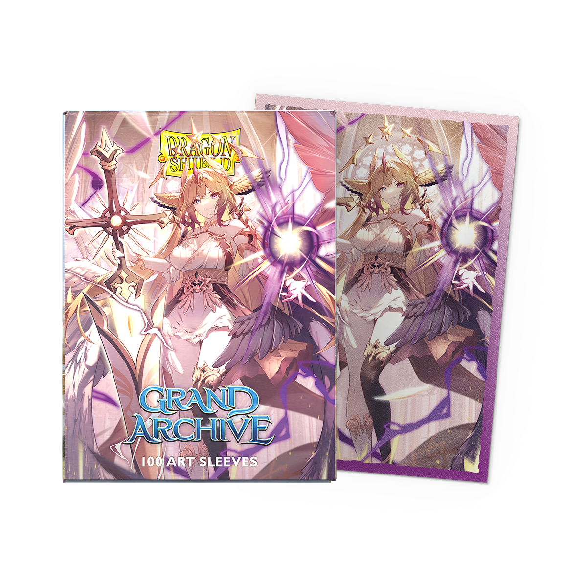 Dragon Shield Grand Archive Matte Art Sleeves - Standard Size - 100ct - Haniel, Archangel of Spectra