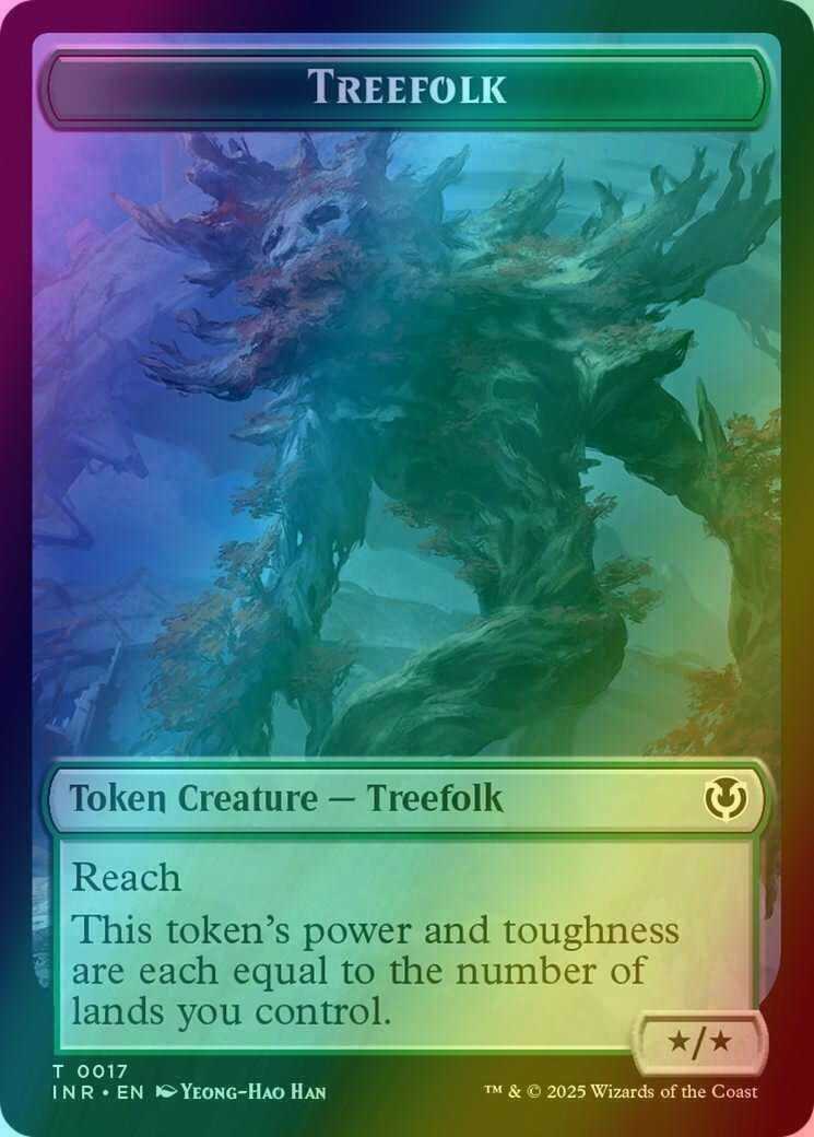 goblin mtg cards Treefolk Token (17) // Wrenn and Seven Emblem (27) [Innistrad Remastered:  Tokens] [Foil] – Face to Face Games