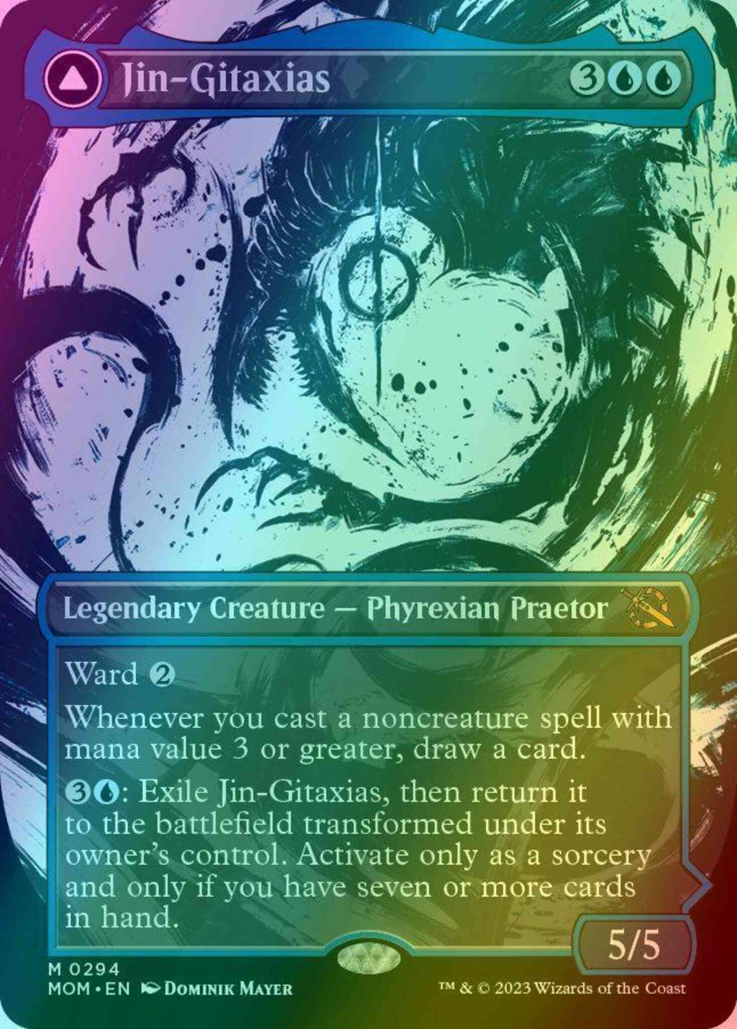 Jin-Gitaxias // The Great Synthesis [294] [Planar Showcase] [March of the Machine] [Foil] – Face to Face Games