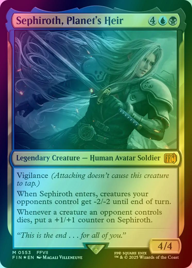 Sephiroth, Planet's Heir [553] [Starter Deck Exclusive] [FINAL FANTASY]  [Foil] – Face to Face Games