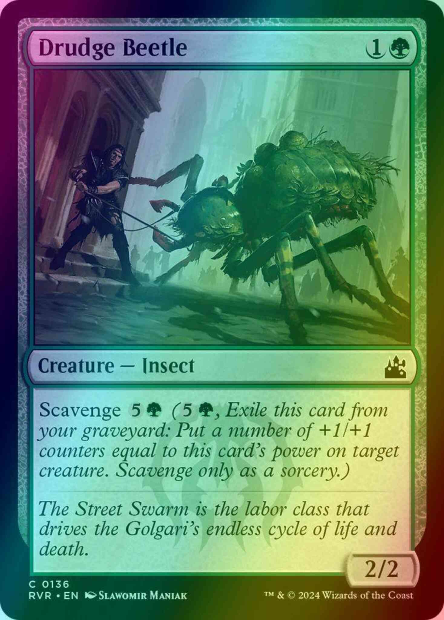 Drudge Beetle [136] [Ravnica Remastered] [Foil]  Face to Face Games