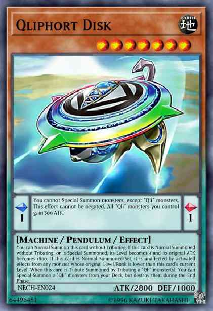Qliphort Disk - NECH-EN024 - Secret Rare - Unlimited