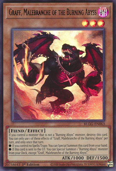 Graff, Malebranche of the Burning Abyss - BLGG-EN063 - Ultra Rare - 1st Edition