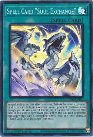 Spell Card "Soul Exchange" - INFO-EN100 - Super Rare - 1st Edition