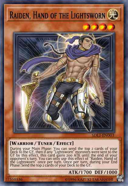 Raiden, Hand of the Lightsworn - SDRR-EN021 - Common - 1st Edition