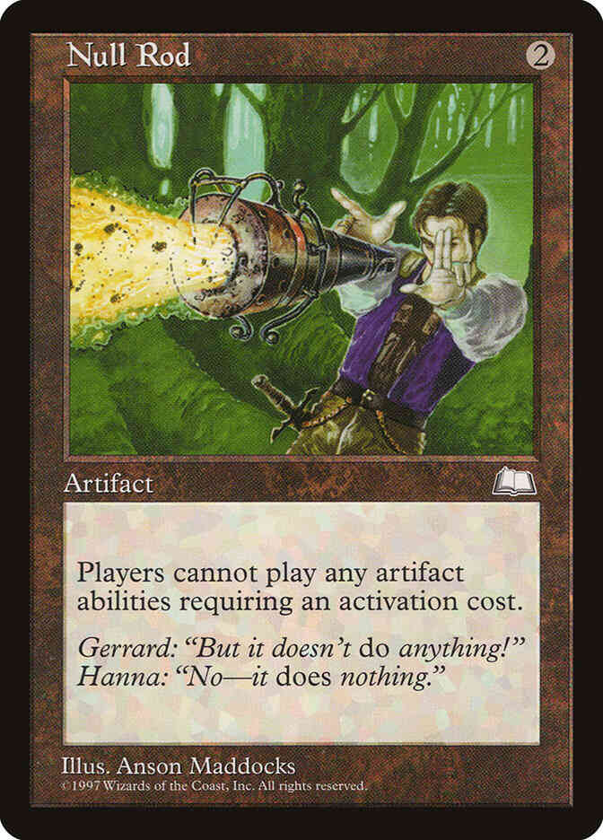 MTG 無のロッド Null Rod 値下げ可能 Null Rod [154] [Weatherlight] [Non-Foil] – Face to Face Games