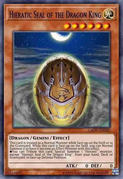 Hieratic Seal of the Dragon King - GAOV-EN082 - Common - Unlimited