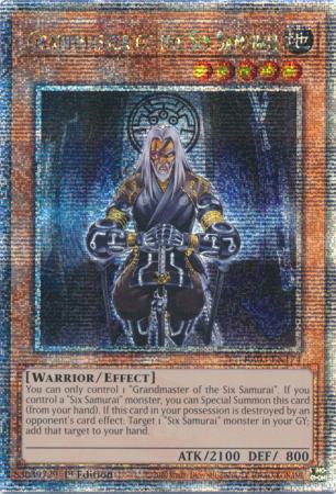 Grandmaster of the Six Samurai - RA03-EN174 - Quarter Century Secret Rare - 1st Edition