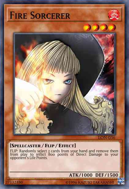 Fire Sorcerer - LON-036 - Common - 1st Edition