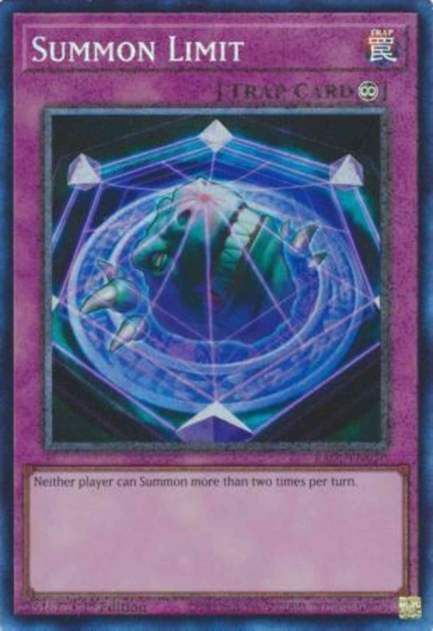 Summon Limit - RA01-EN070 - Prismatic Collector's Rare - 1st Edition