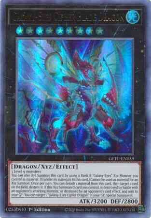 Galaxy-Eyes Cipher Blade Dragon - GFTP-EN059 - Ultra Rare - 1st Edition