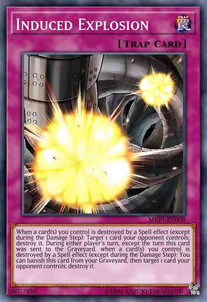 Induced Explosion - MVP1-ENS09 - Secret Rare - 1st Edition