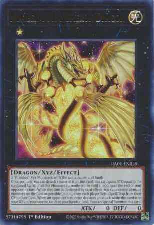 Number 100: Numeron Dragon - RA01-EN039 - Ultra Rare - 1st Edition