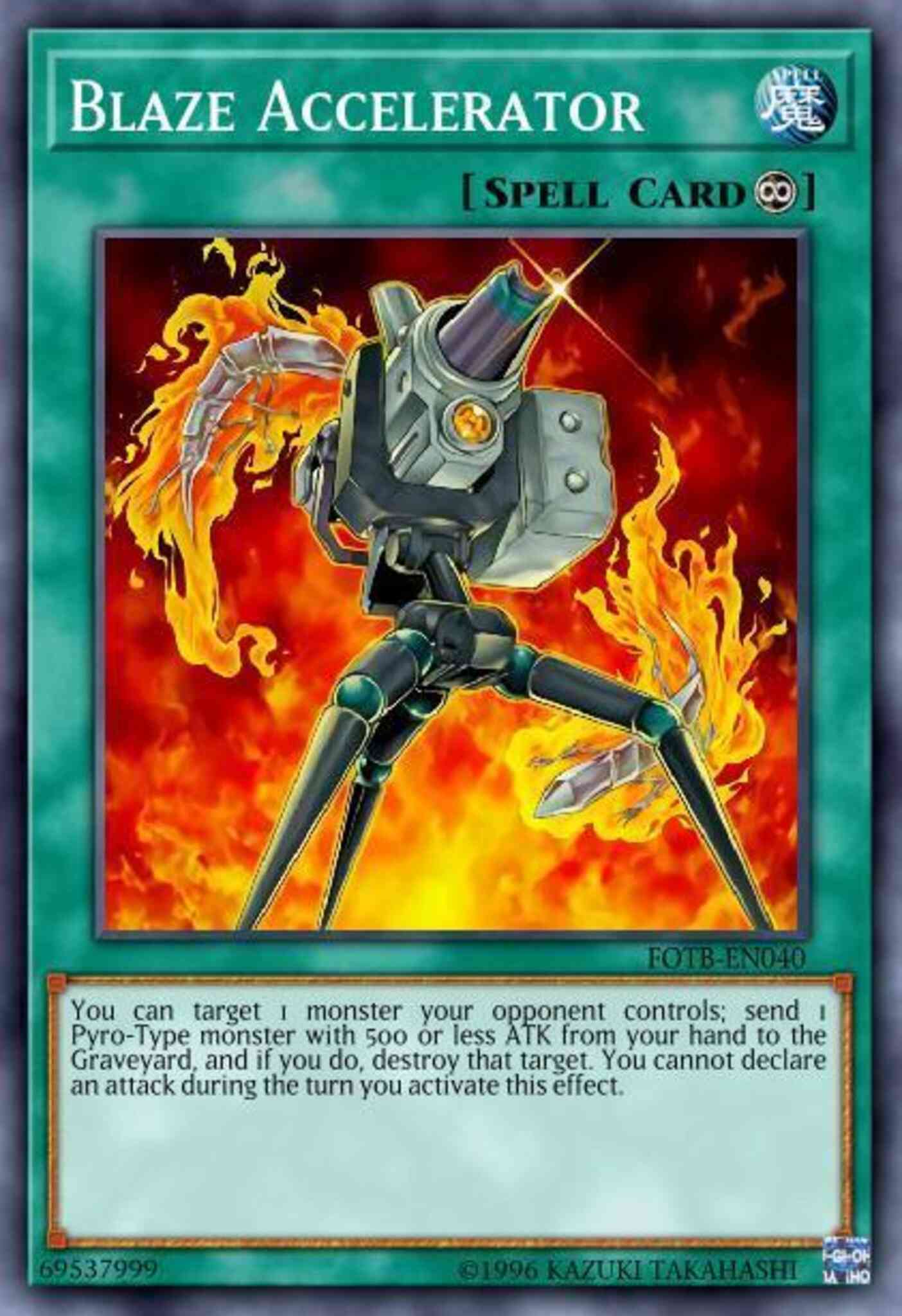 Blaze Accelerator - FOTB-EN040 - Common - 1st Edition