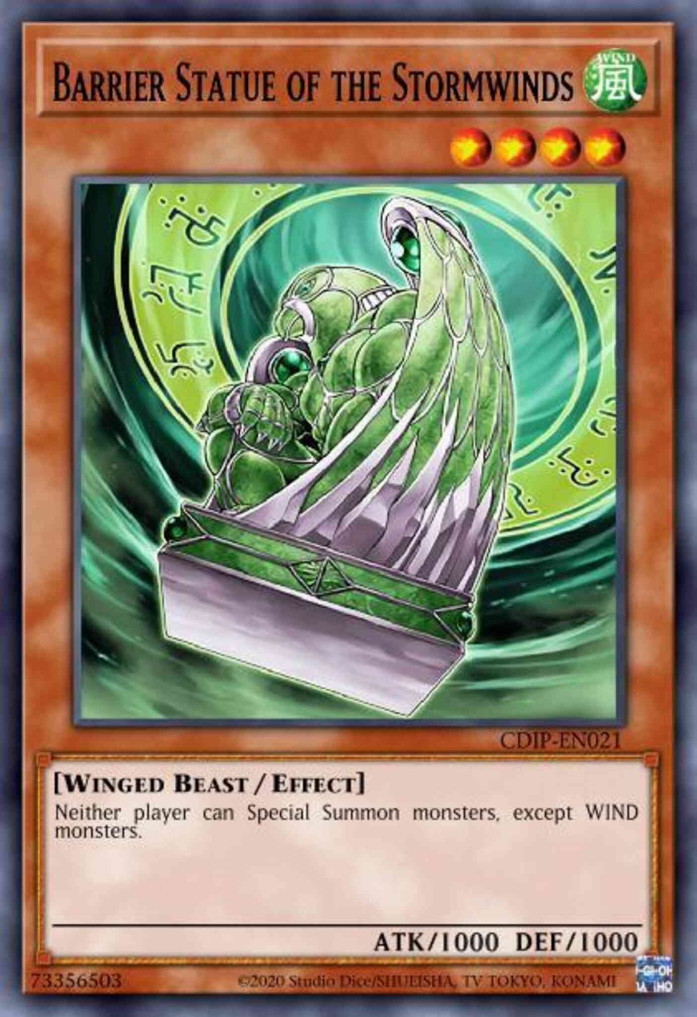 Barrier Statue of the Stormwinds - MAGO-EN114 - Rare - 1st Edition