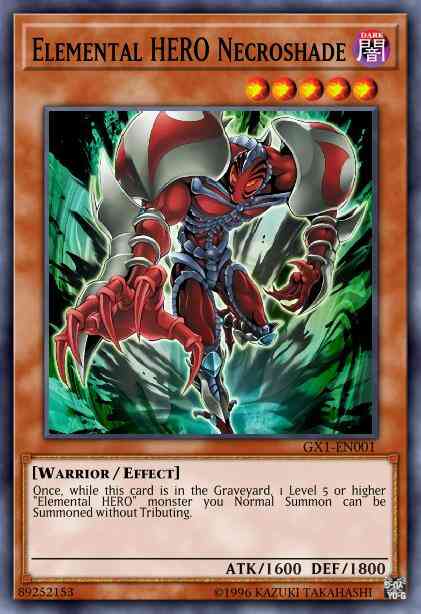 Elemental HERO Necroshade - GX1-EN001 - Super Rare - Limited